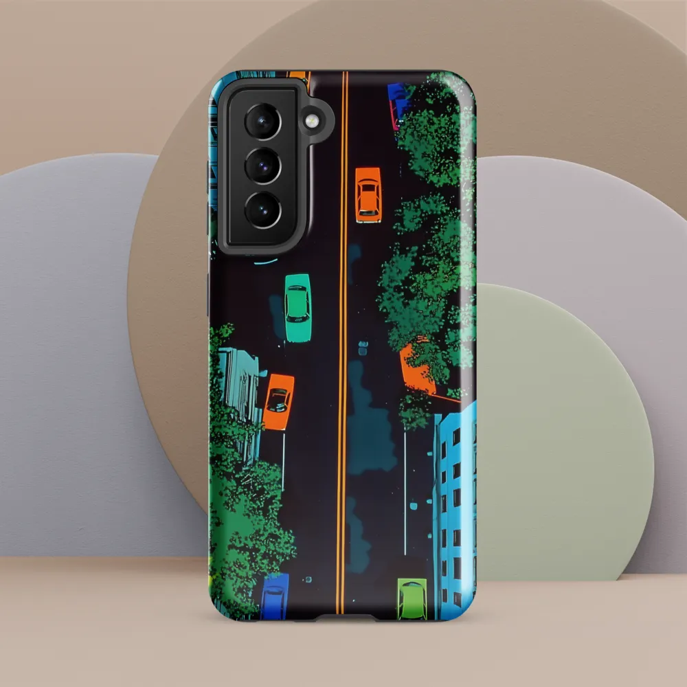 Urban Pulse: A Colorful Intersection