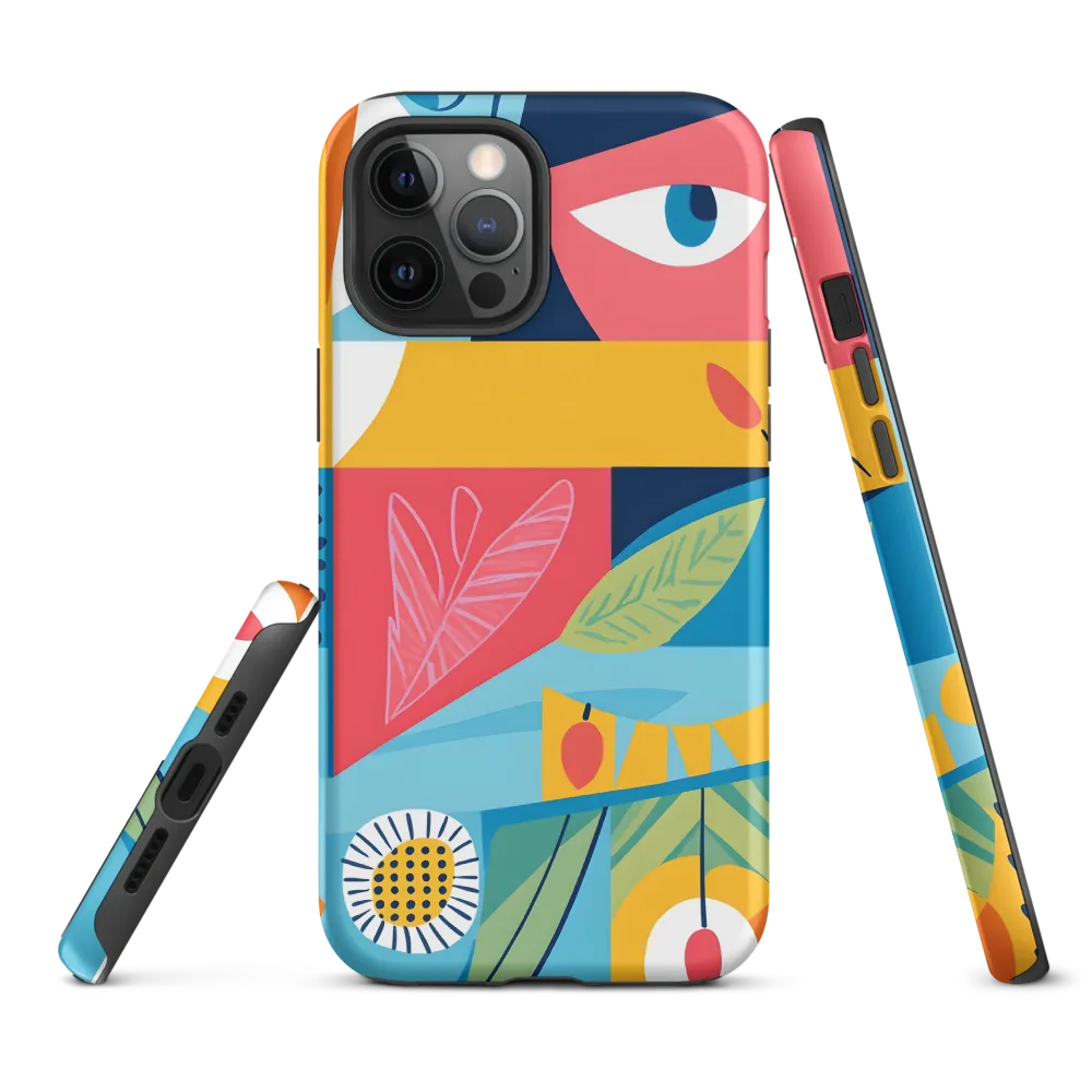 Vibrant Geometric Visage
