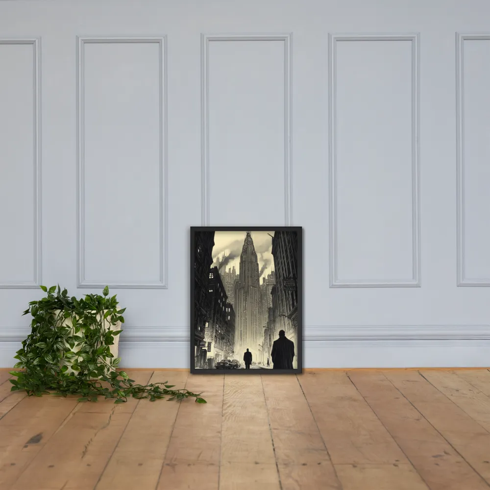 Echoes of the City | Poster with Black Frame | 18″×24″