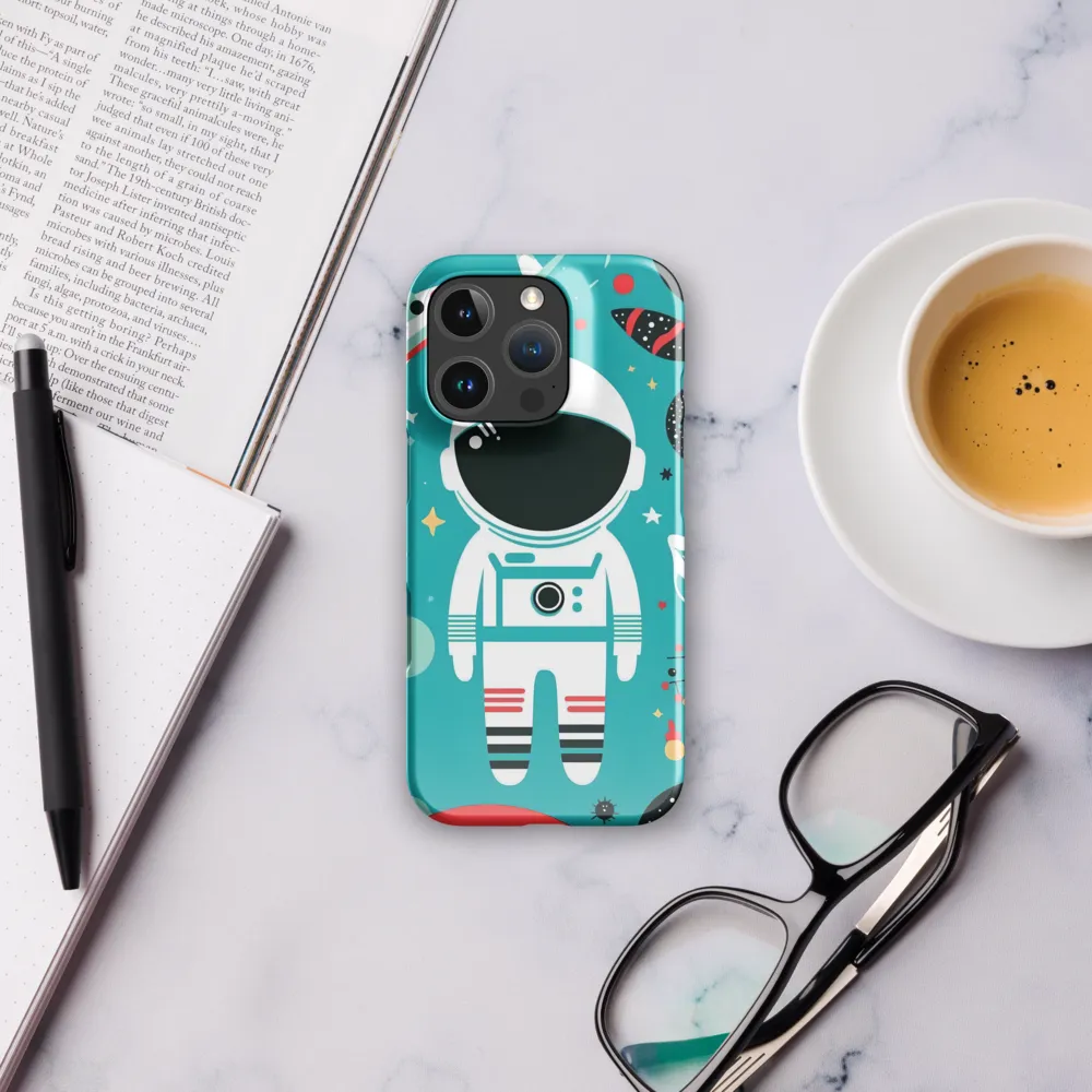 Whimsical Astronaut in Cosmic Wonderland | Phone Case |  16 Pro | Snap Case | Glossy