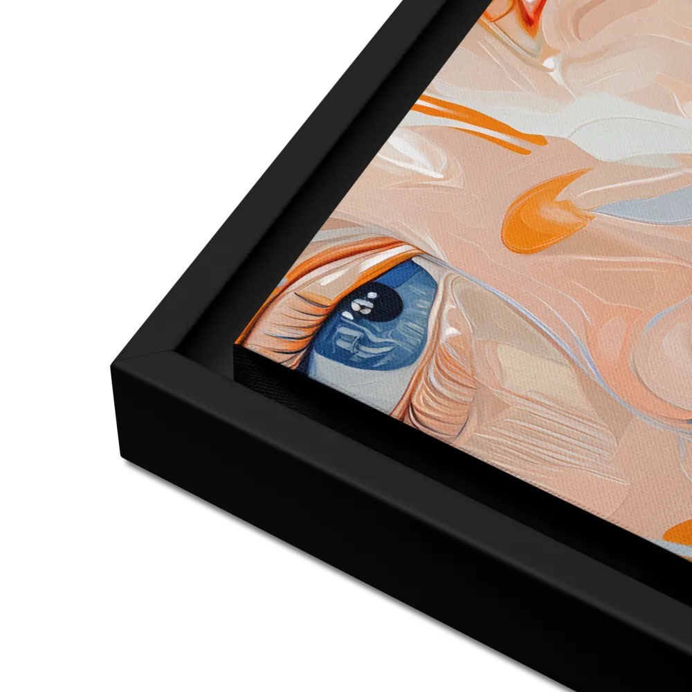 Ethereal Expressions | Canvas with Black Frame | 16″×16″