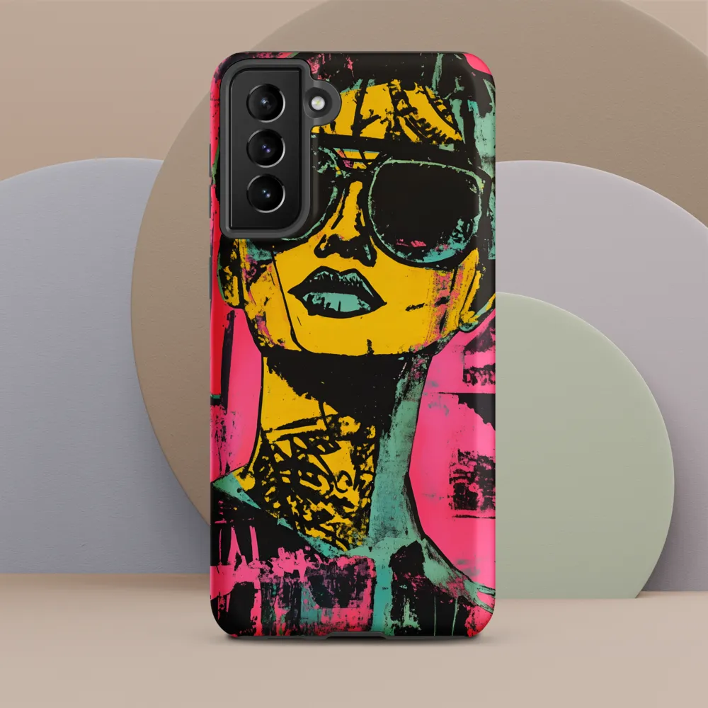 Confident Portrait in Neon Colors
