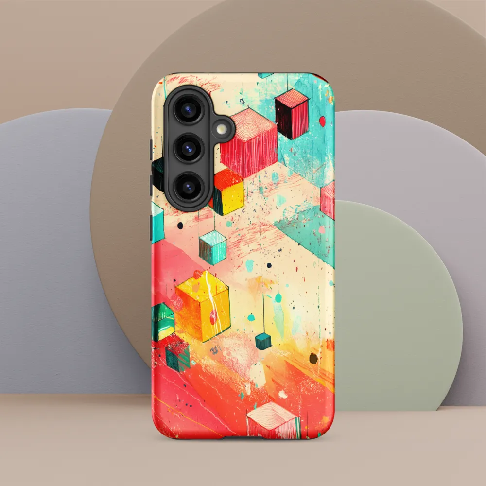 Suspended Cubes in Colorful Abstraction