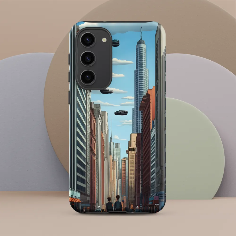 Futuristic Stroll through the Urban Skyline
