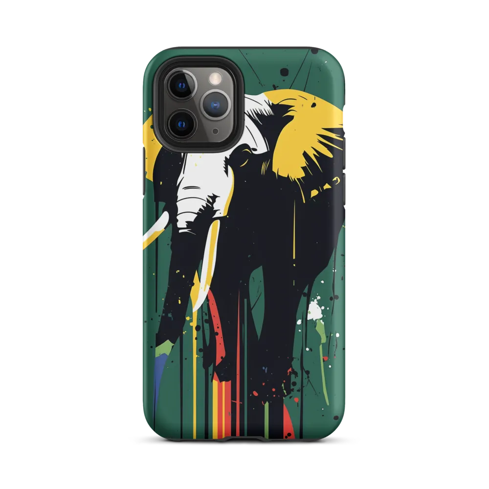 Majestic Minimalism: The Colorful Elephant