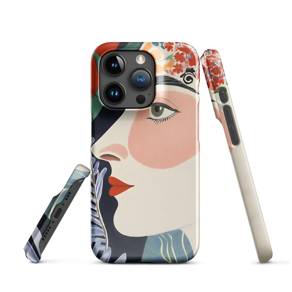 Floral Serenade: A Modern Portrait