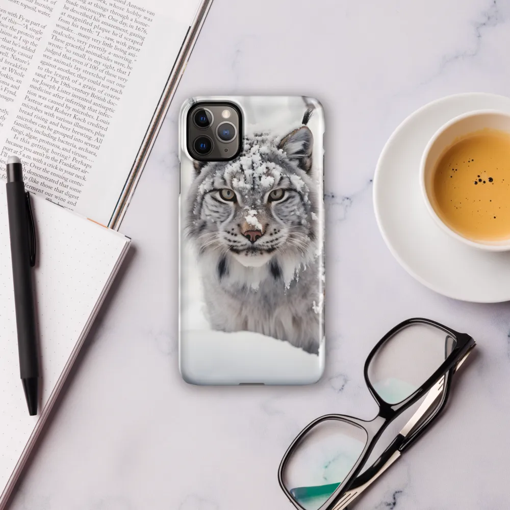 Whispers of Winter: The Lynx in Snow | Phone Case |  11 Pro Max | Snap Case | Glossy