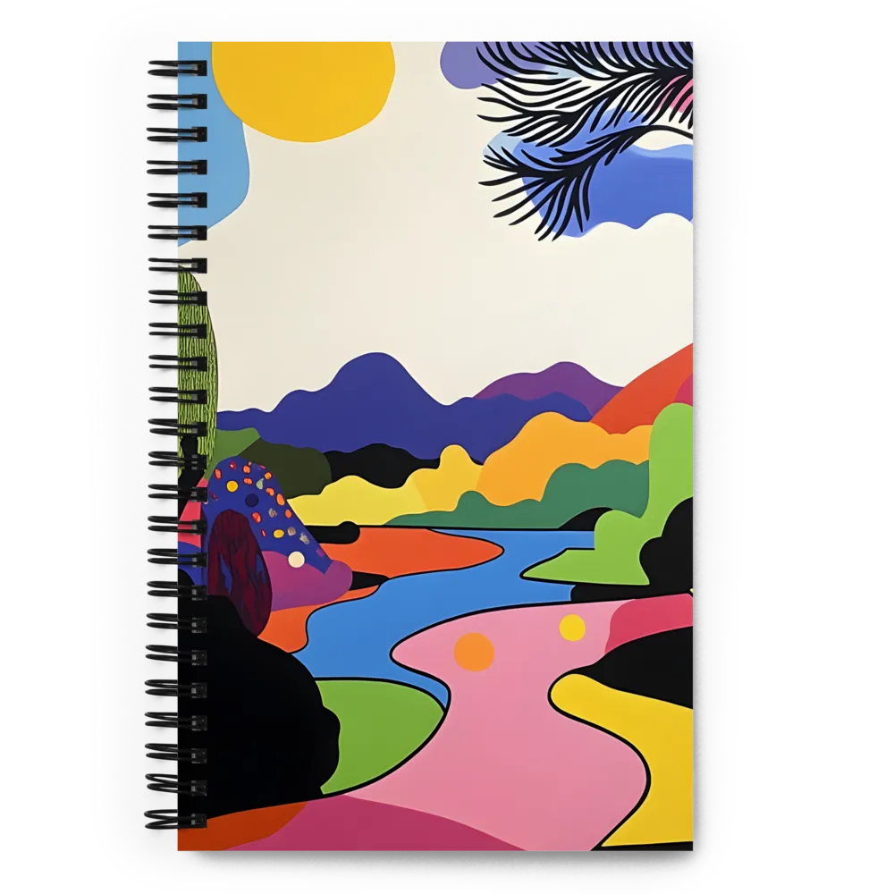 Whimsical Landscape in Color | Spiral Notebook