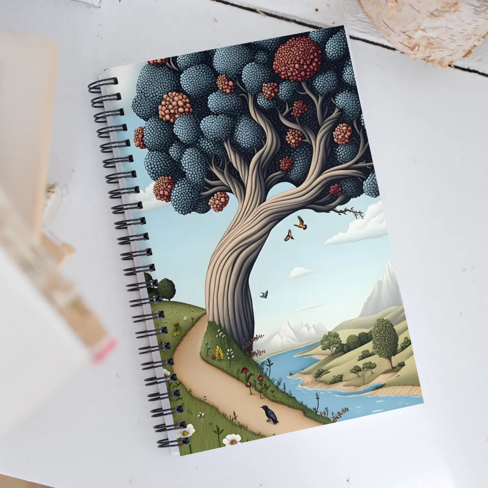 The Whimsical Embrace of Nature | Spiral Notebook