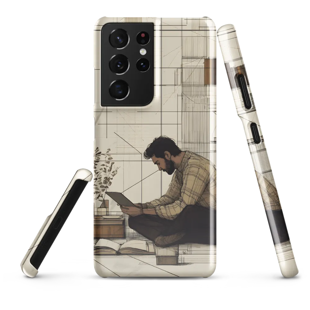 Quiet Reflections in Line | Phone Case |  S21 Ultra | Snap Case | Glossy