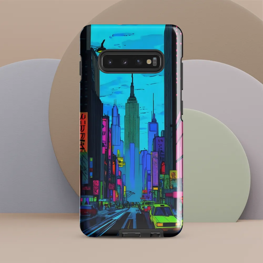 Neon Dreams of the City | Phone Case |  S10 Plus | Tough Case | Glossy