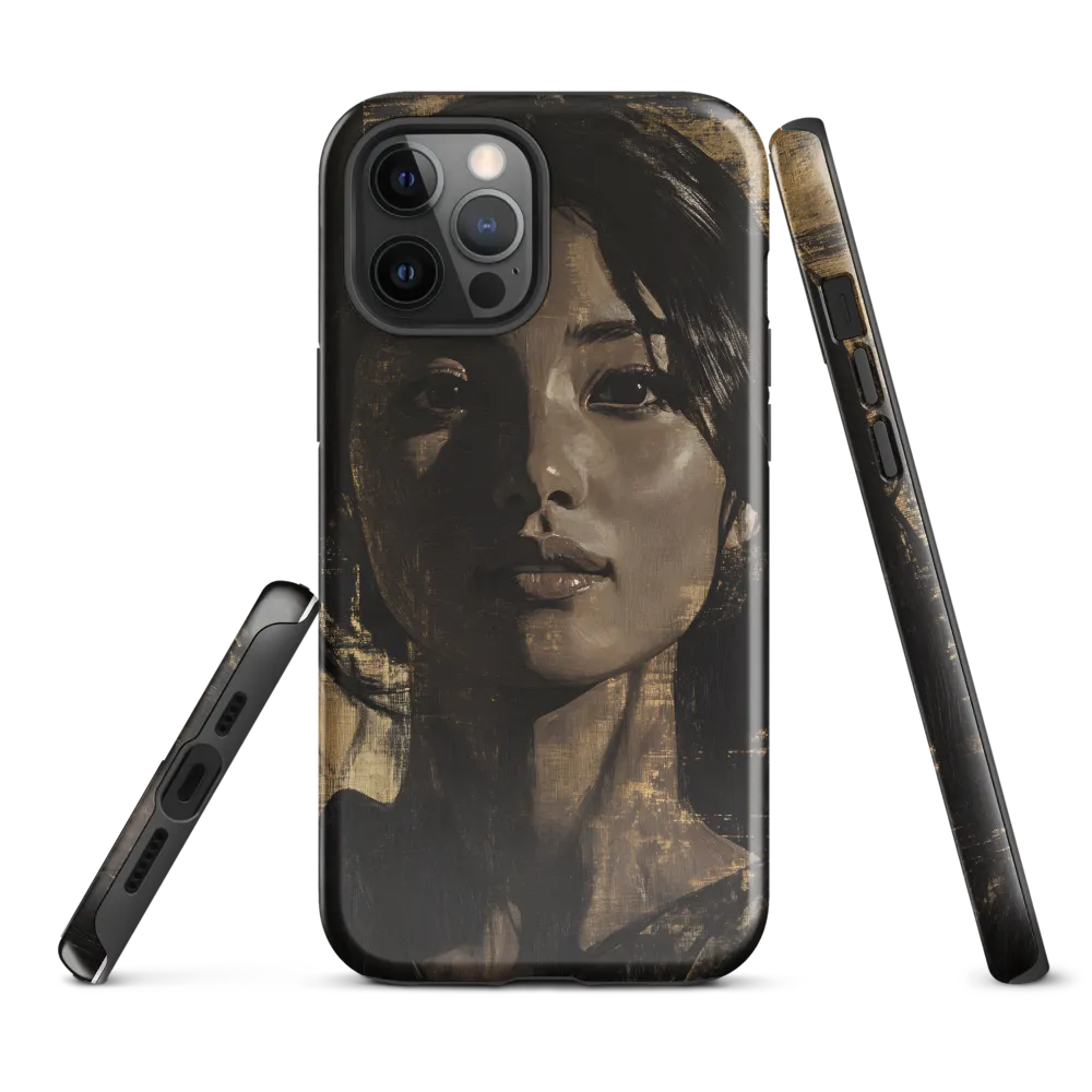 Golden Gaze: A Contemporary Portrait