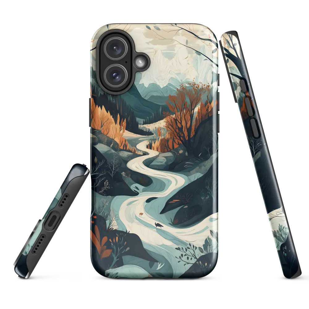 Winding Serenity: A Digital Landscape