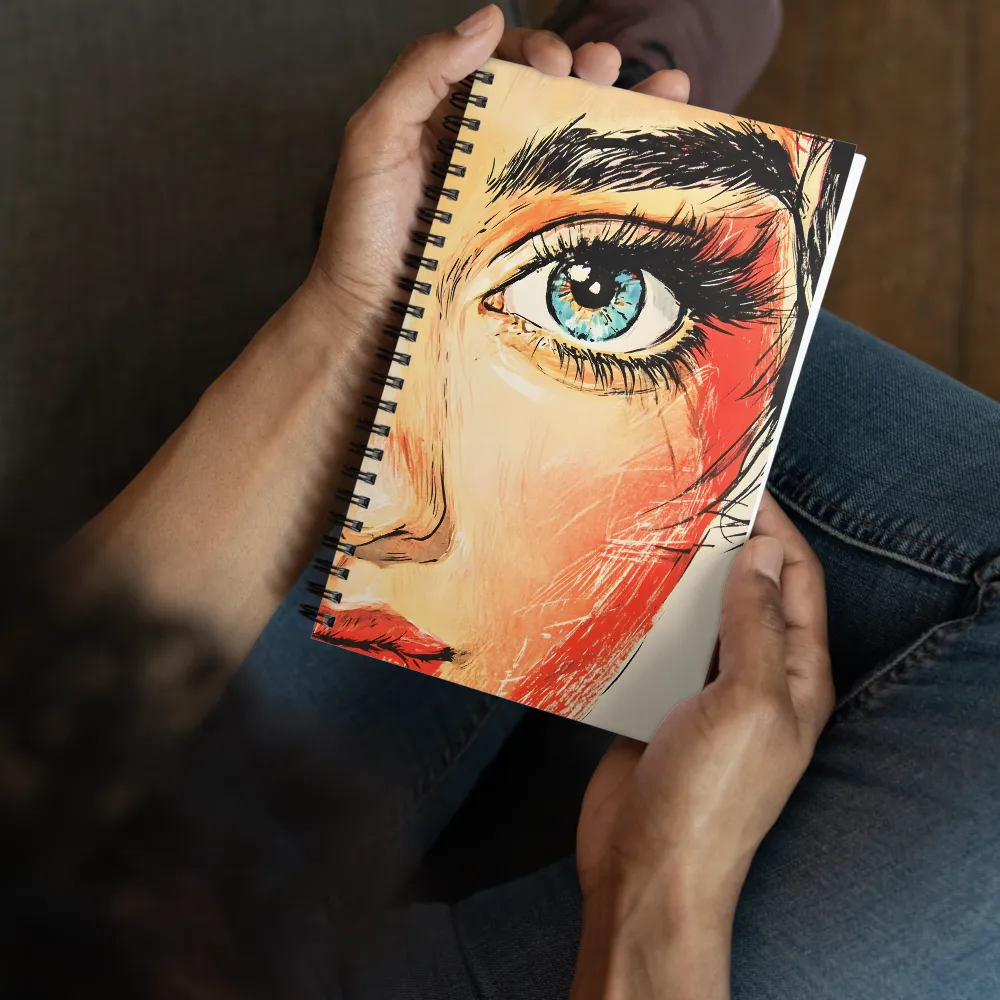 Gaze of Emotion | Spiral Notebook