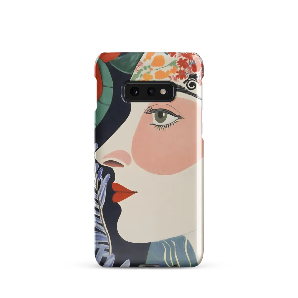 Floral Serenade: A Modern Portrait