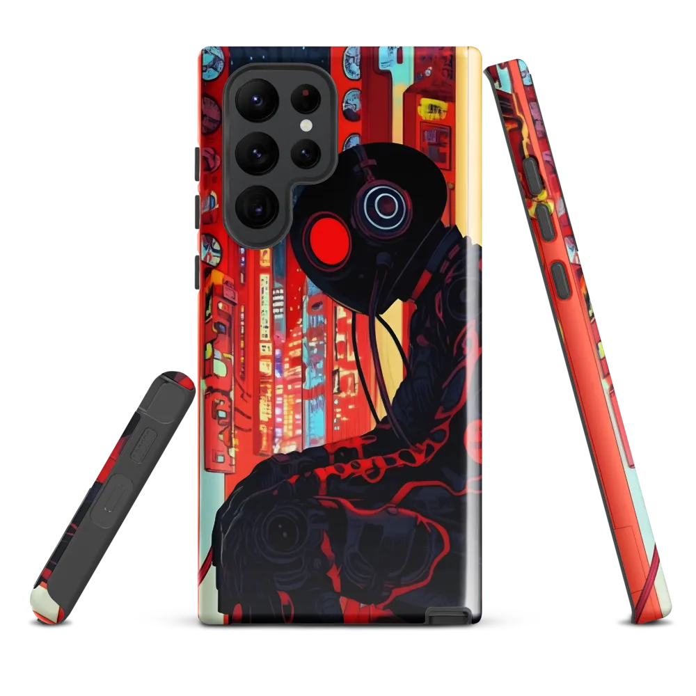 The Weight of Neon Dreams | Phone Case |  S22 Ultra | Tough Case | Glossy