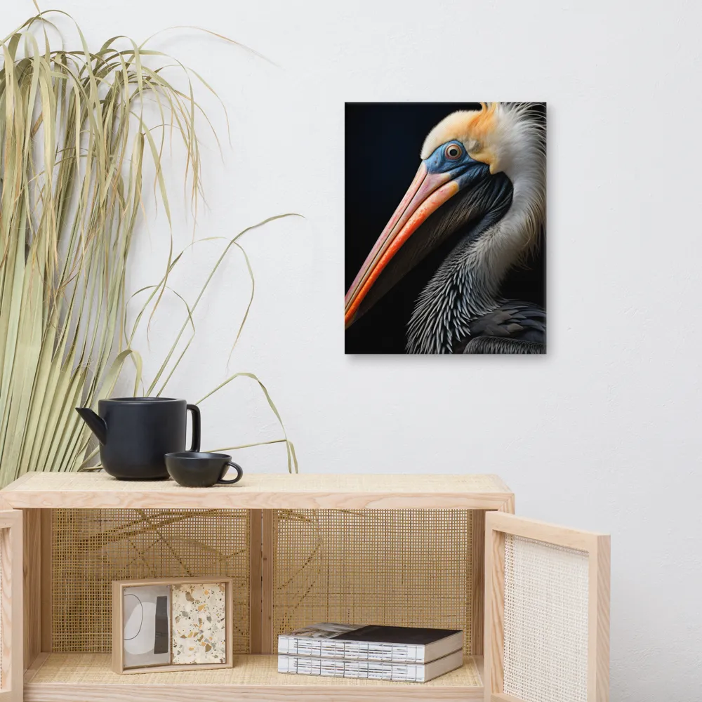 Majestic Portrait of a Pelican | Canvas | 16″×20″