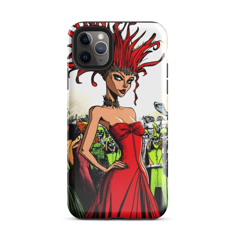 Fiery Elegance: A Fashion Statement | Phone Case |  11 Pro Max | Tough Case | Glossy