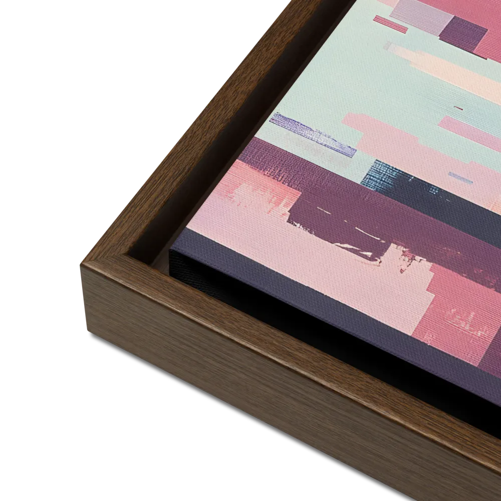 Tranquil Cityscape | Canvas with Brown Frame | 12″×16″