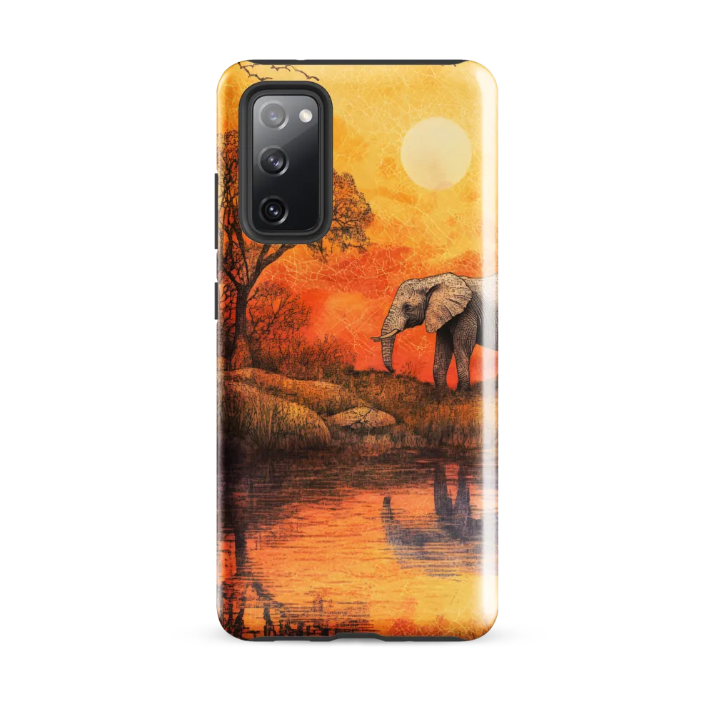 Elephant's Serenity at Dusk