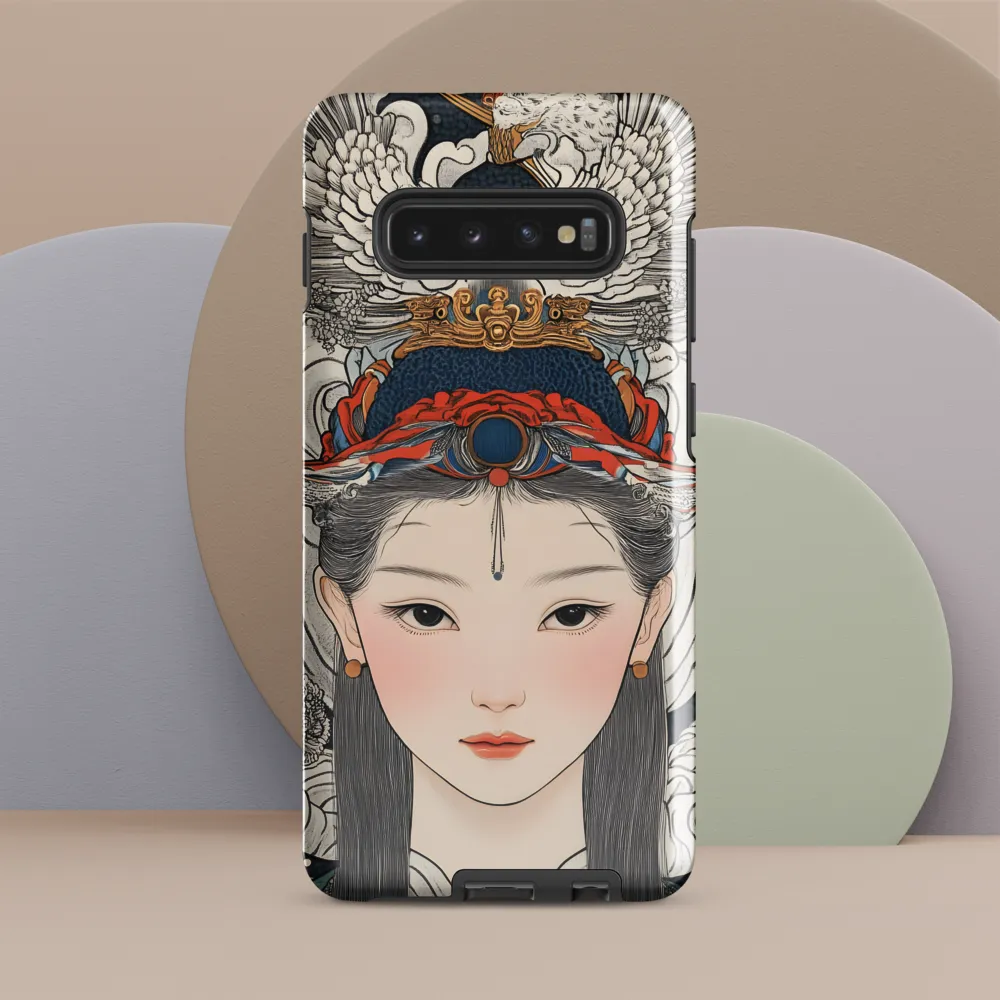 Serenity in Myth: A Traditional Portrait | Phone Case |  S10 Plus | Tough Case | Glossy