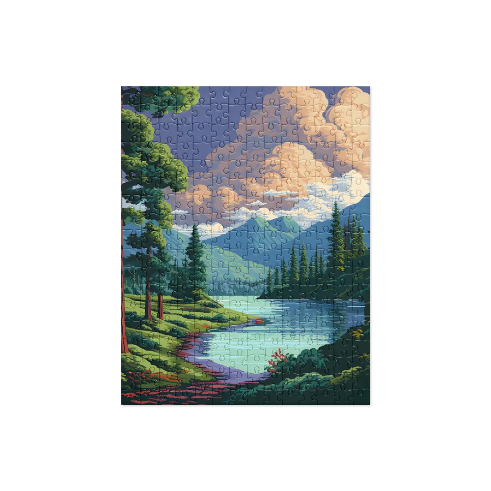 Serenity in Nature: A Lush Landscape | Jigsaw Puzzle | 252 pieces