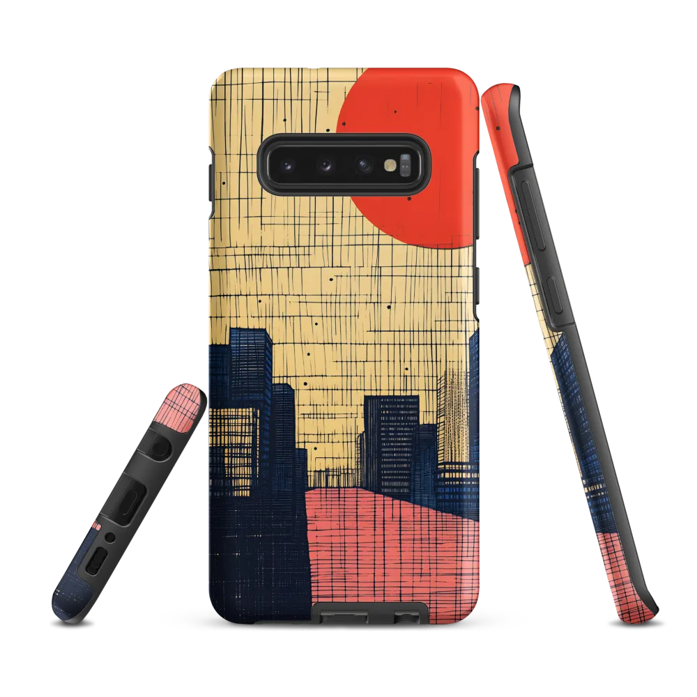 Urban Echoes: A Minimalist Cityscape