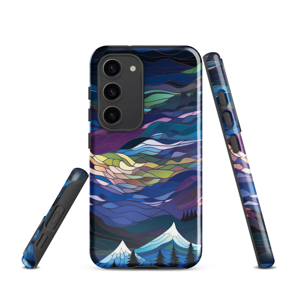 Twilight Peaks: An Abstract Mountain Landscape