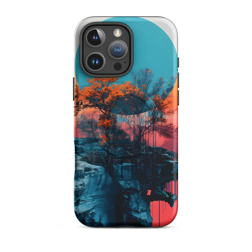 Ethereal Landscapes: A Dance of Color and Form | Phone Case |  16 Pro Max | MagSafe® Tough Case | Matte