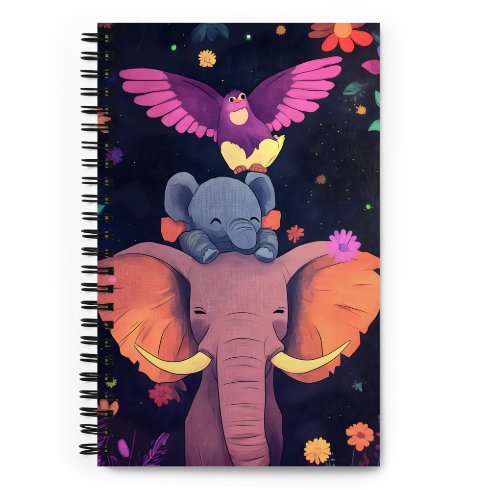 A Whimsical Friendship | Spiral Notebook