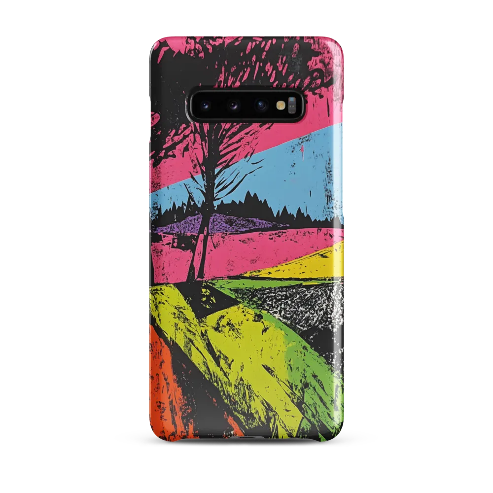 Vibrant Landscapes: An Abstract Interpretation | Phone Case |  S10 Plus | Snap Case | Glossy