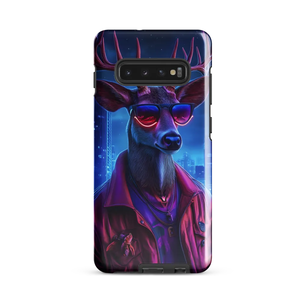 Urban Serenade: The Cool Deer | Phone Case |  S10 Plus | Tough Case | Glossy