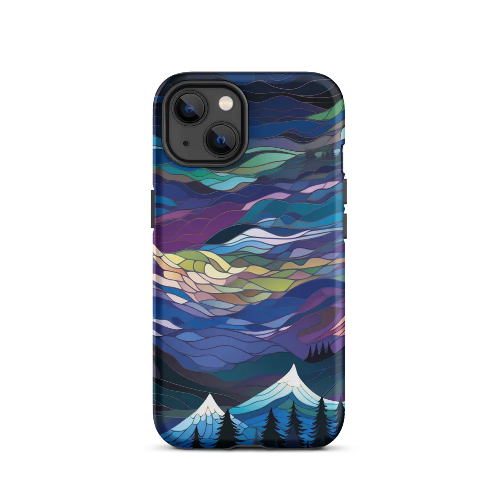 Twilight Peaks: An Abstract Mountain Landscape