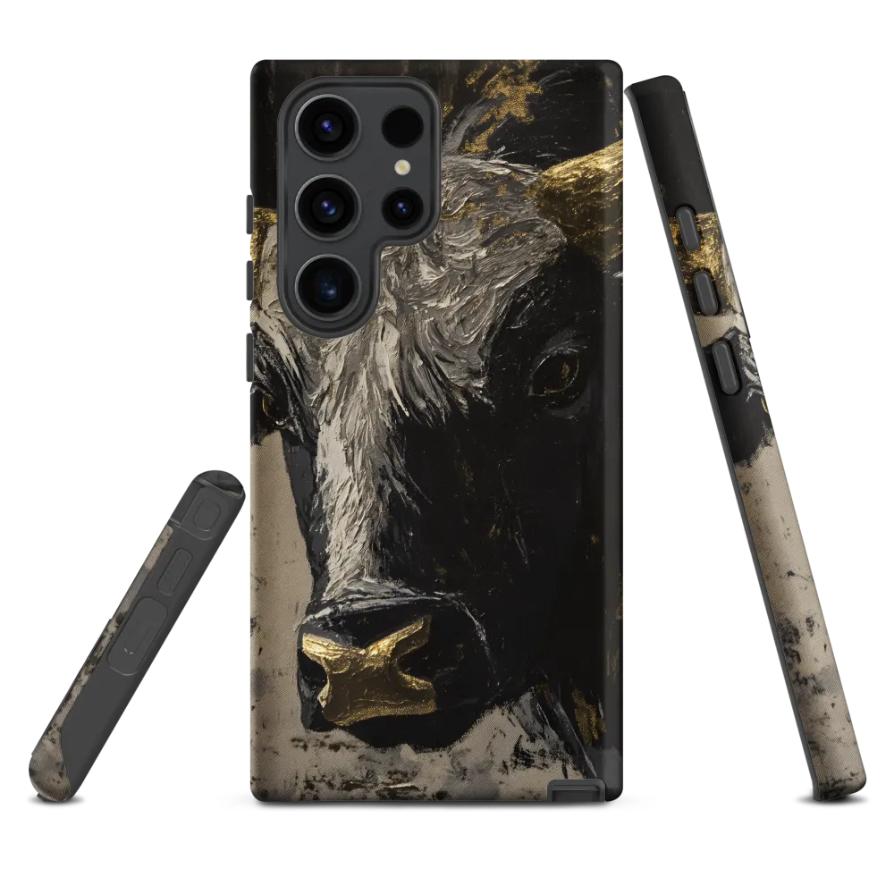 Majestic Bull: The Power in Black and Gold