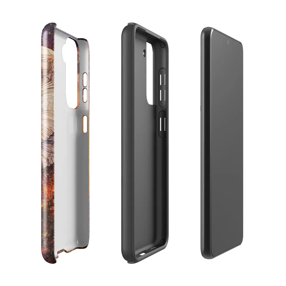 Cosmic Contemplation | Phone Case |  S21 | Tough Case | Glossy