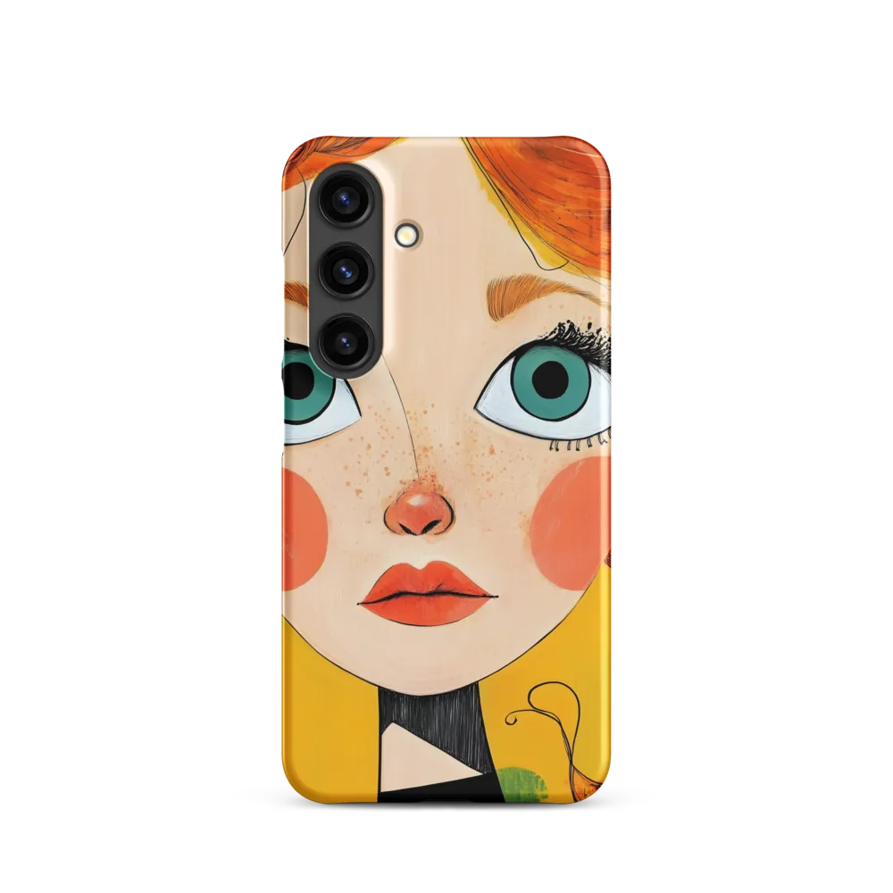 Whimsical Portrait of a Girl | Phone Case |  S24 | Snap Case | Matte