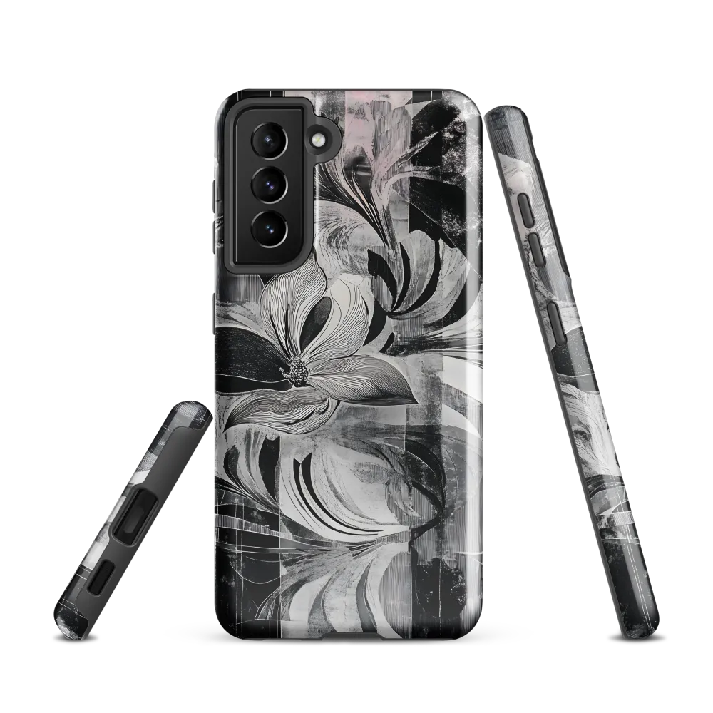 Floral Fusion in Monochrome
