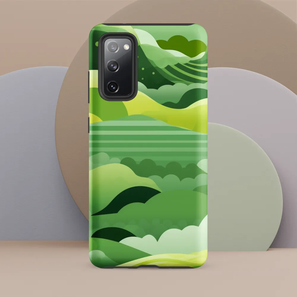 Tranquility in Green Waves