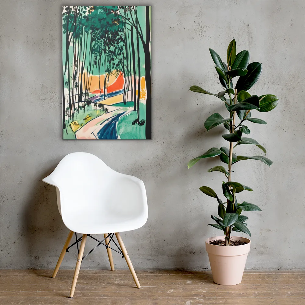 Winding Path Through the Forest | Canvas | 24″×36″