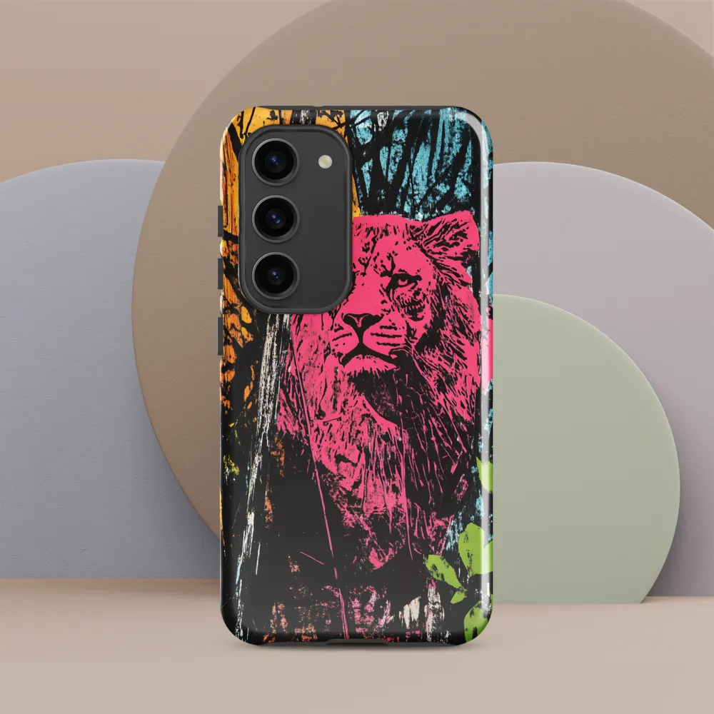 Fierce Vibrance: The Pink Lion