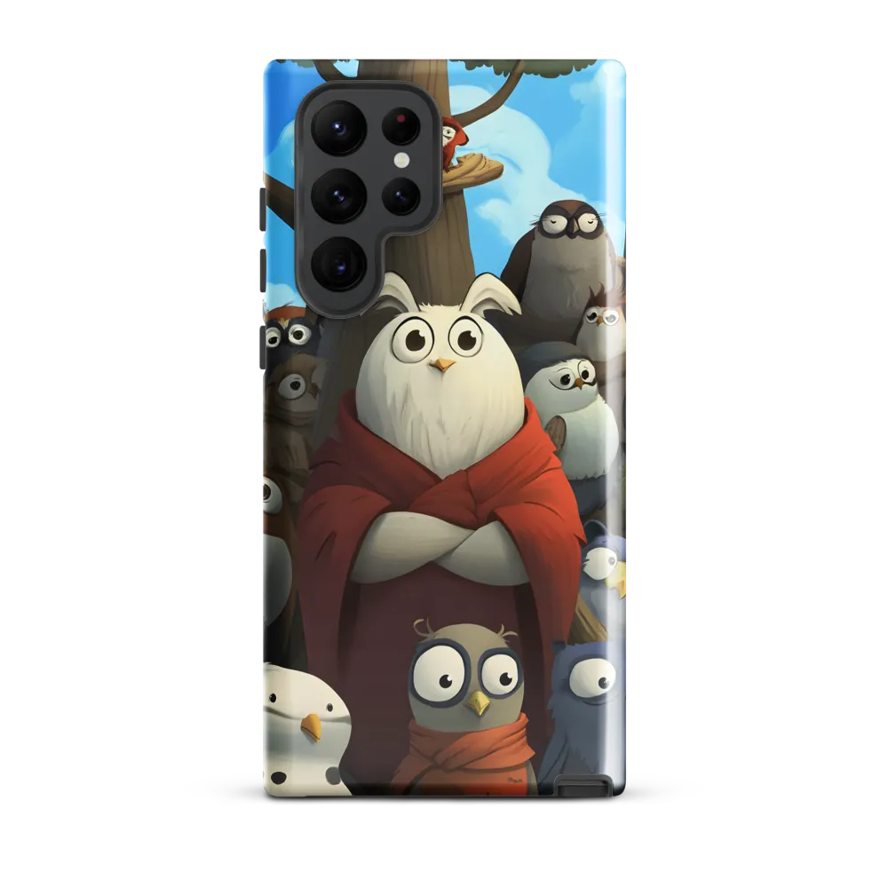 The Gathering of Owls | Phone Case |  S22 Ultra | Tough Case | Glossy