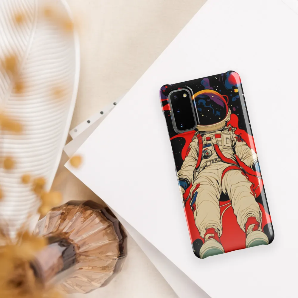Astronaut in Cosmic Reverie | Phone Case |  S20 | Snap Case | Glossy