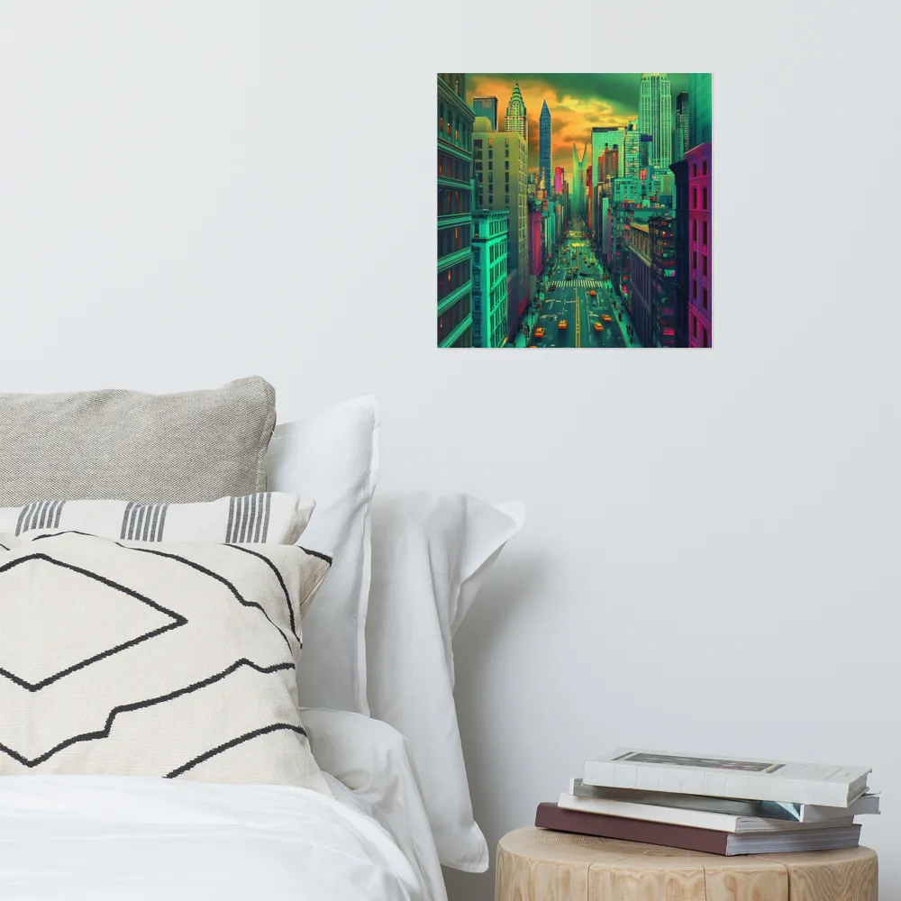 Urban Surrealism: Neon Dreams | Poster | 16″×16″