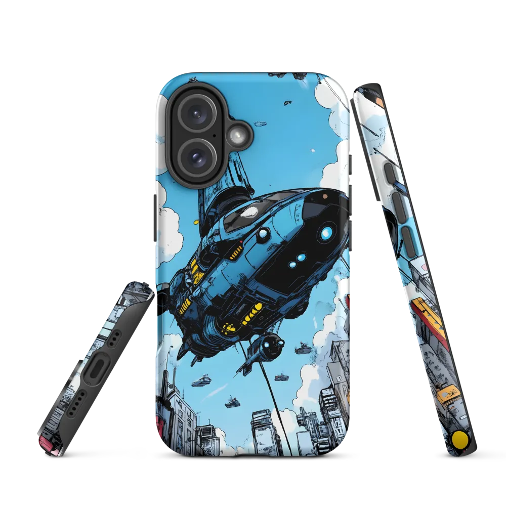 Skyward: A Journey Through the Futuristic City | Phone Case