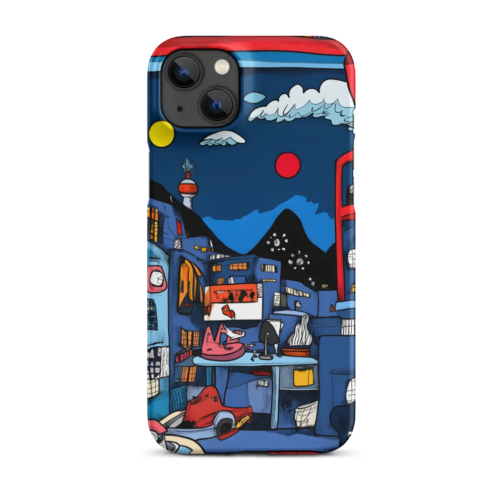Whimsical Cityscape at Night