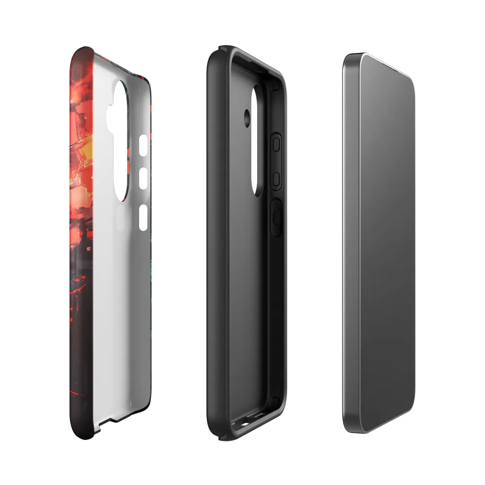 Fragmented Mind: The Silent Struggle | Phone Case |  S24 | Tough Case | Matte