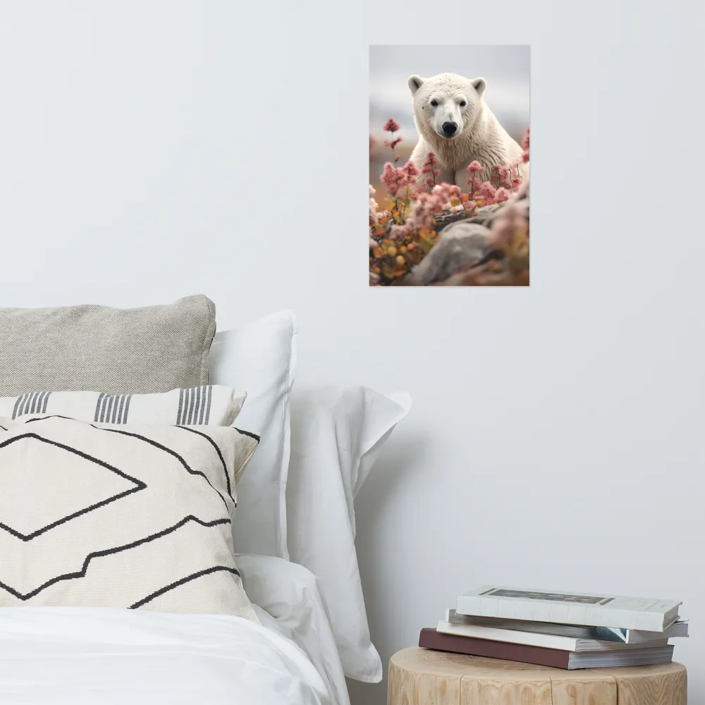 Curiosity Among Blooms: The Polar Bear