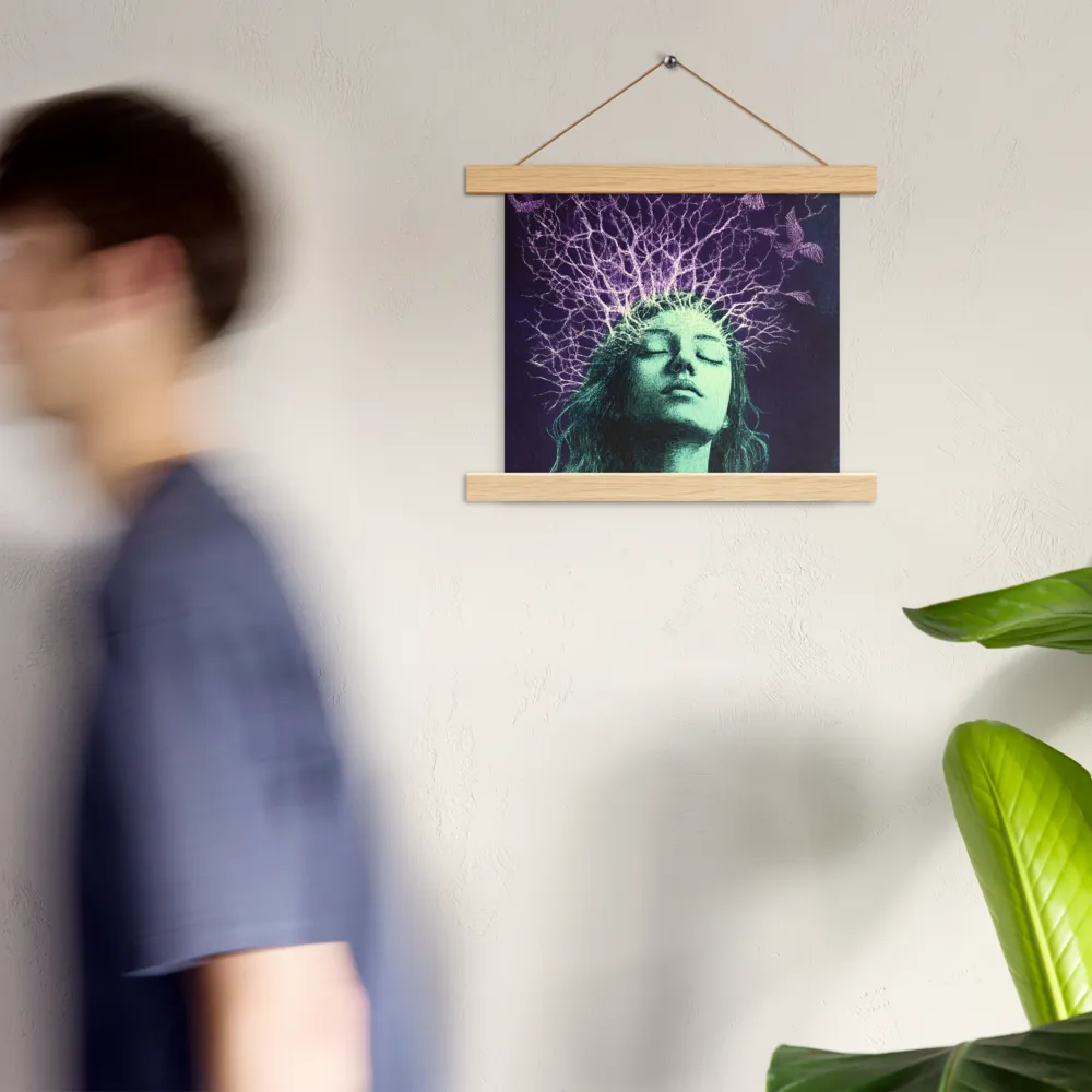 Whispers of Freedom | Poster With Oak Wood Hanger | 10″×10″