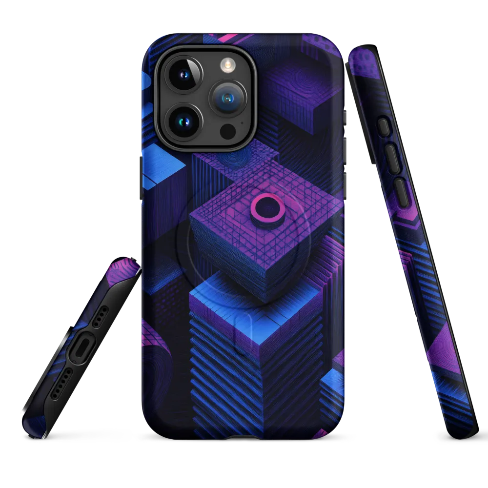 Geometric Dreams in Blue and Purple