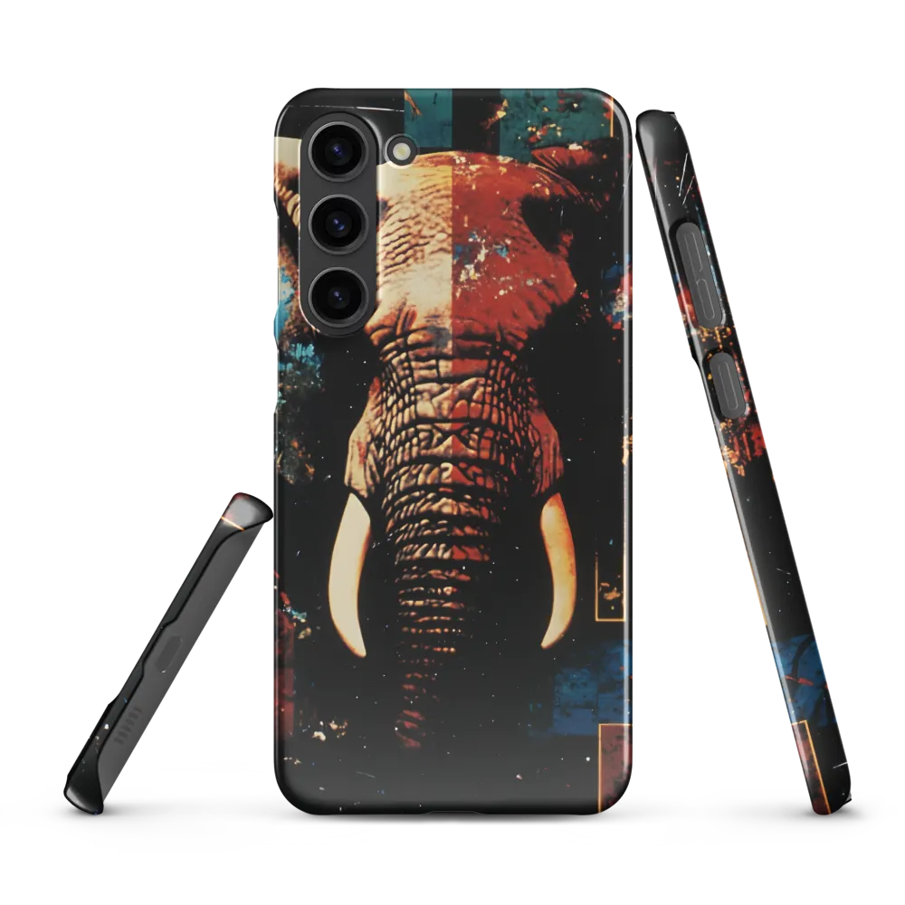 Majestic Mosaic: The Elephant | Phone Case |  S23 Plus | Snap Case | Glossy